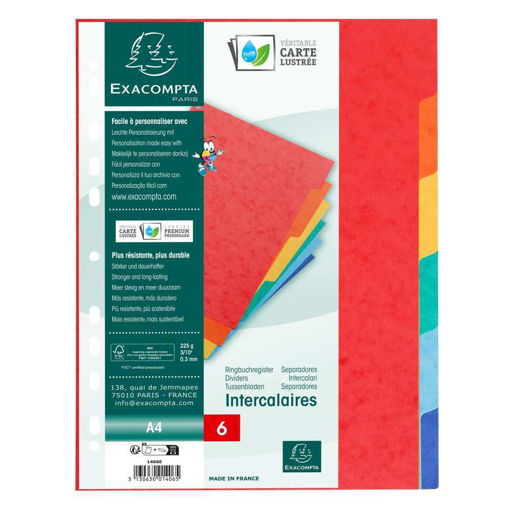 Picture of A4 CARDBOARD DIVIDERS X6